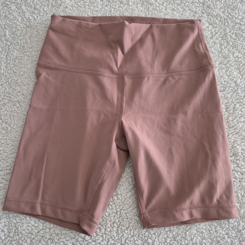LuluLemon Women's Pink High-Waisted Shorts